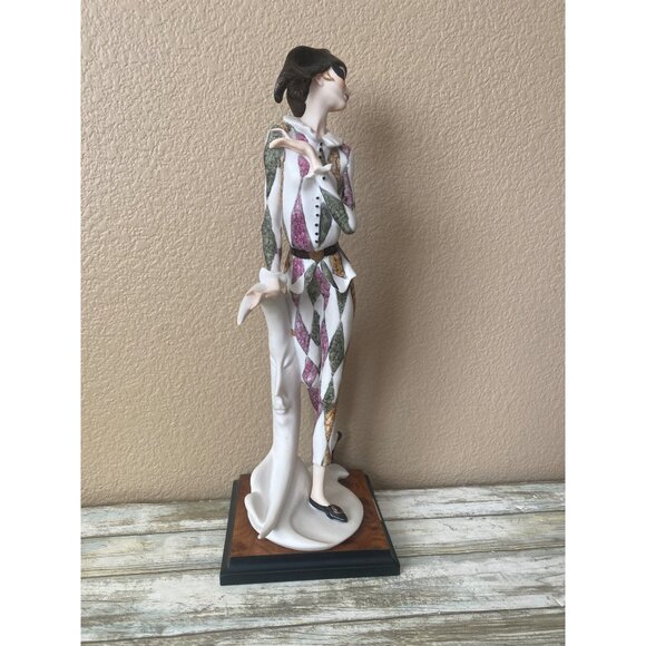 Giuseppe Armani Capodimonte “Harlequin Dancer” Sculpture – 1990 Ltd Ed #173/1500 - Picture 5 of 11